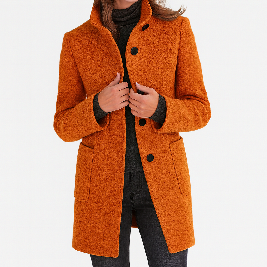 Soledad™ | Cappotto elegante con colletto alto