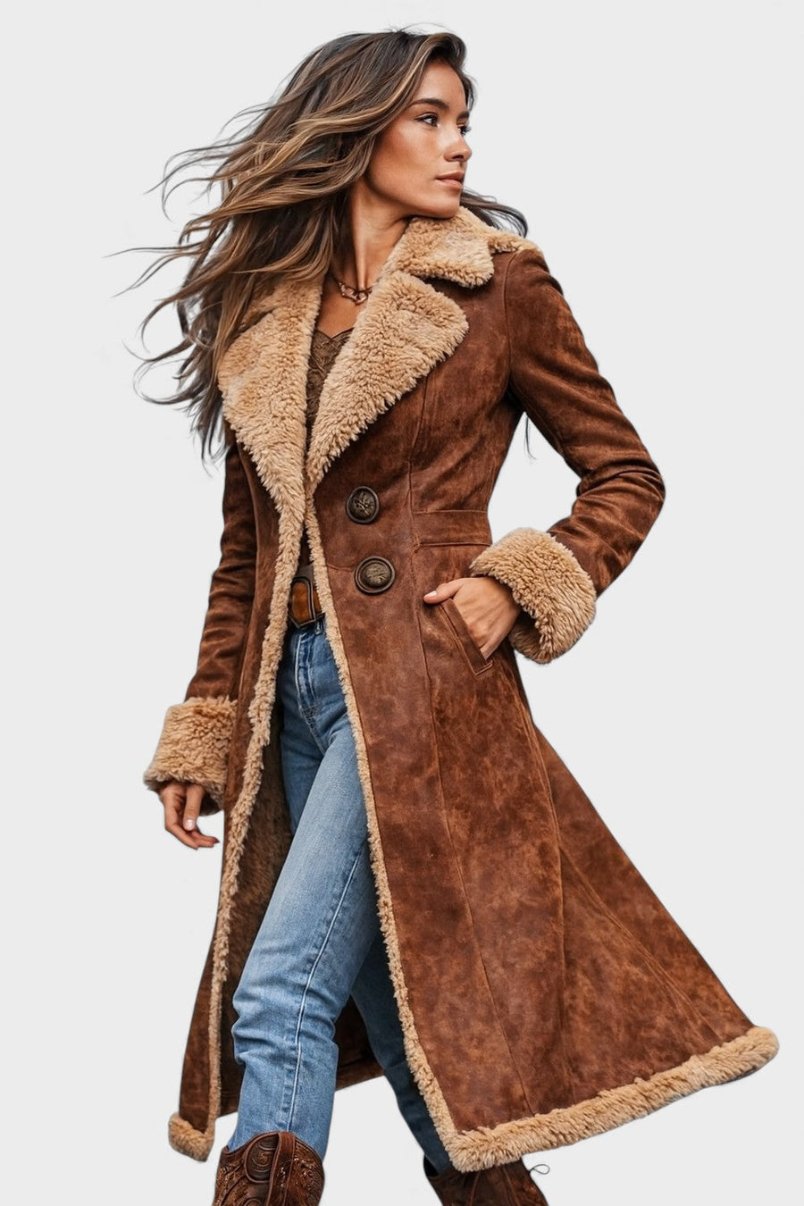 Milena™ | Cappotto caldo con finitura morbida
