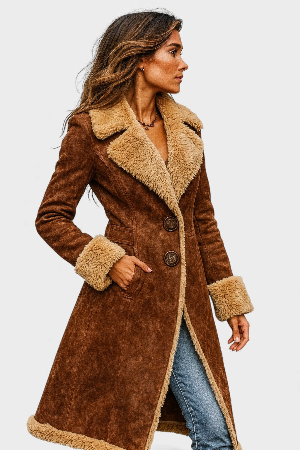 Milena™ | Cappotto caldo con finitura morbida