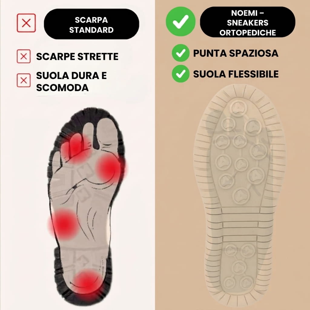 Noemi | Sneakers Ortopediche con Cerniera
