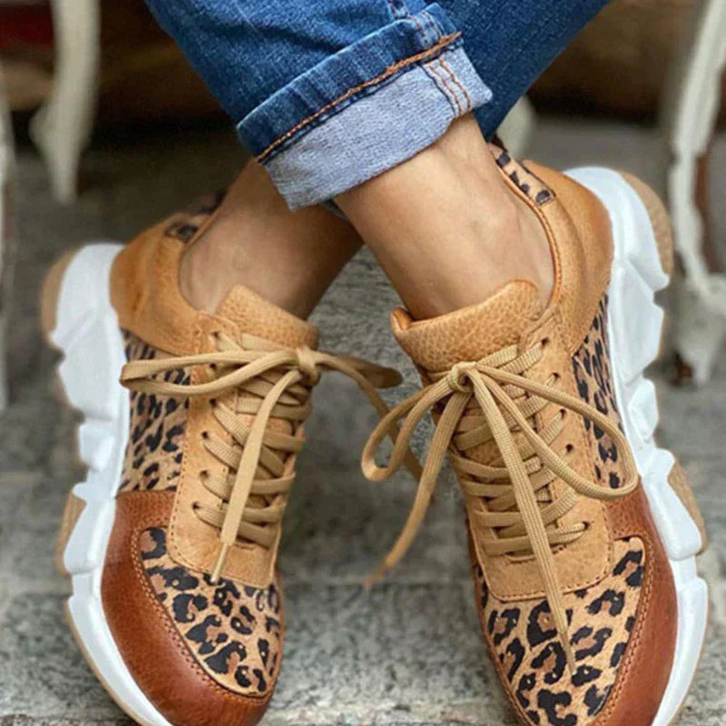 Jimena™ | Sneakers con stile leopardato