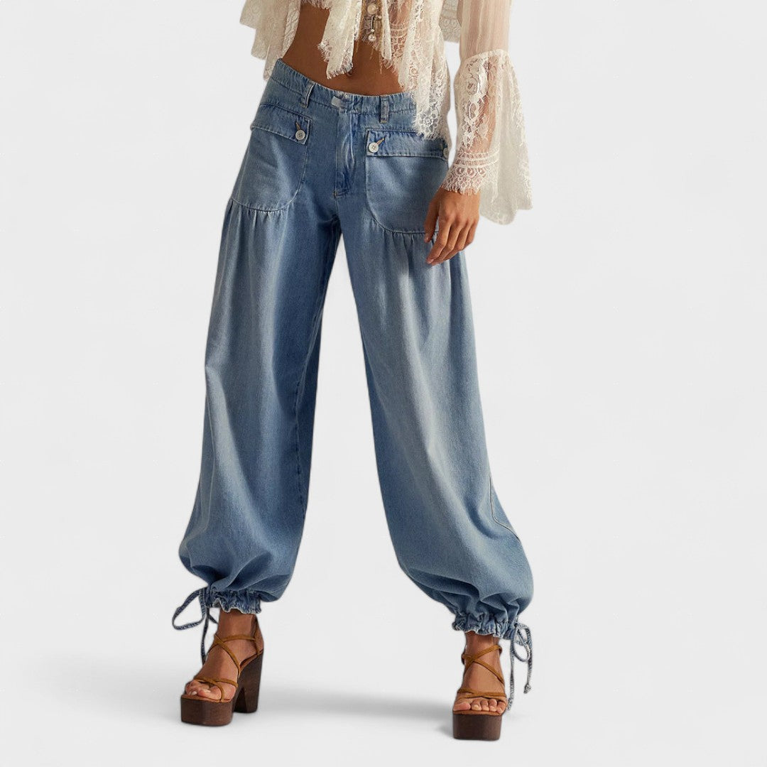 Raquel™ | Jeans eleganti a gamba fluida