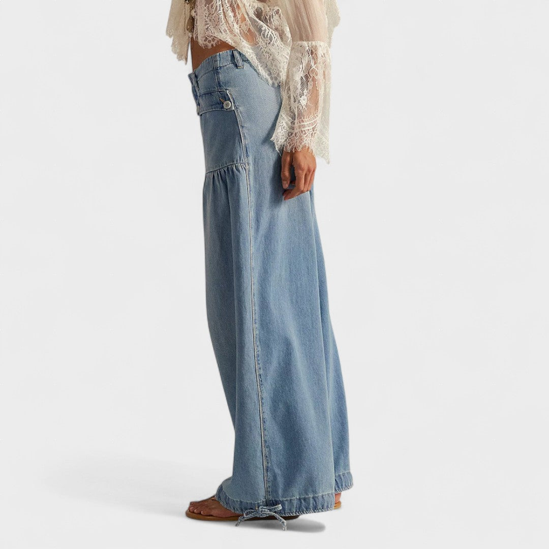 Raquel™ | Jeans eleganti a gamba fluida