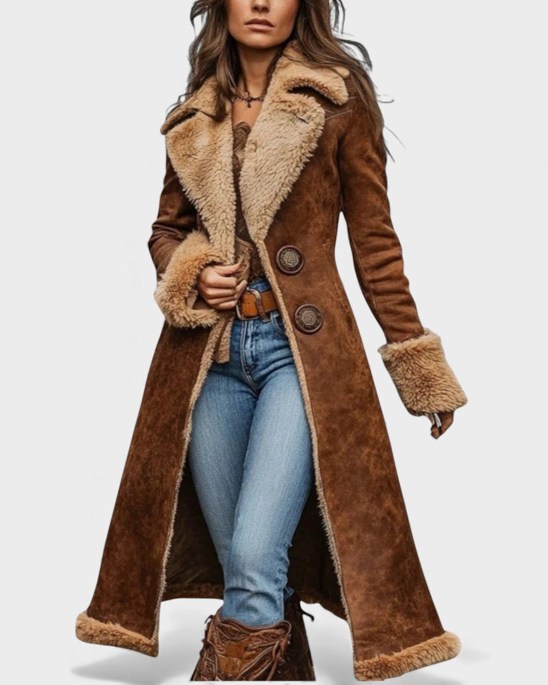 Milena™ | Cappotto caldo con finitura morbida