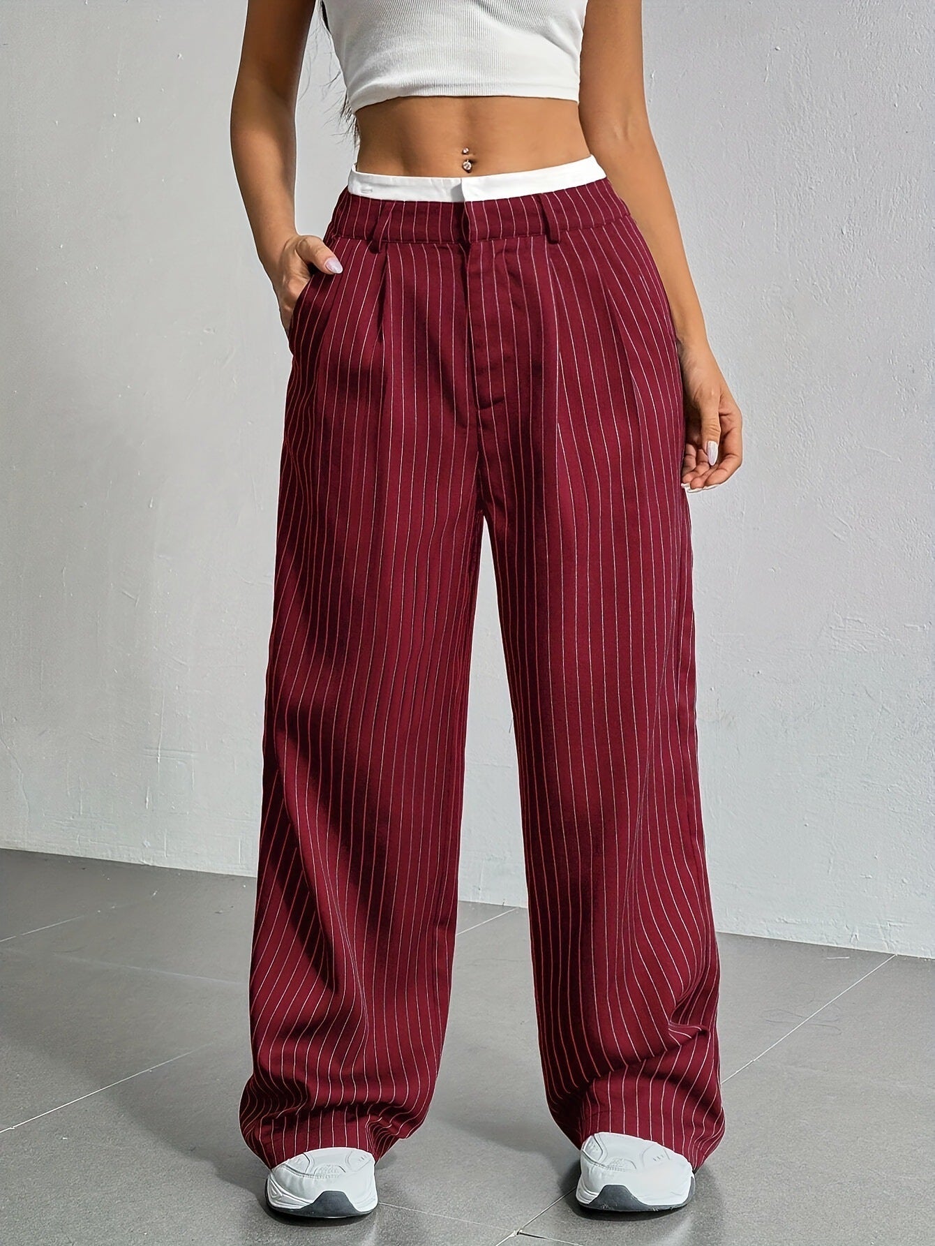 Talia™ | Pantaloni a Vita Alta e Gamba Larga