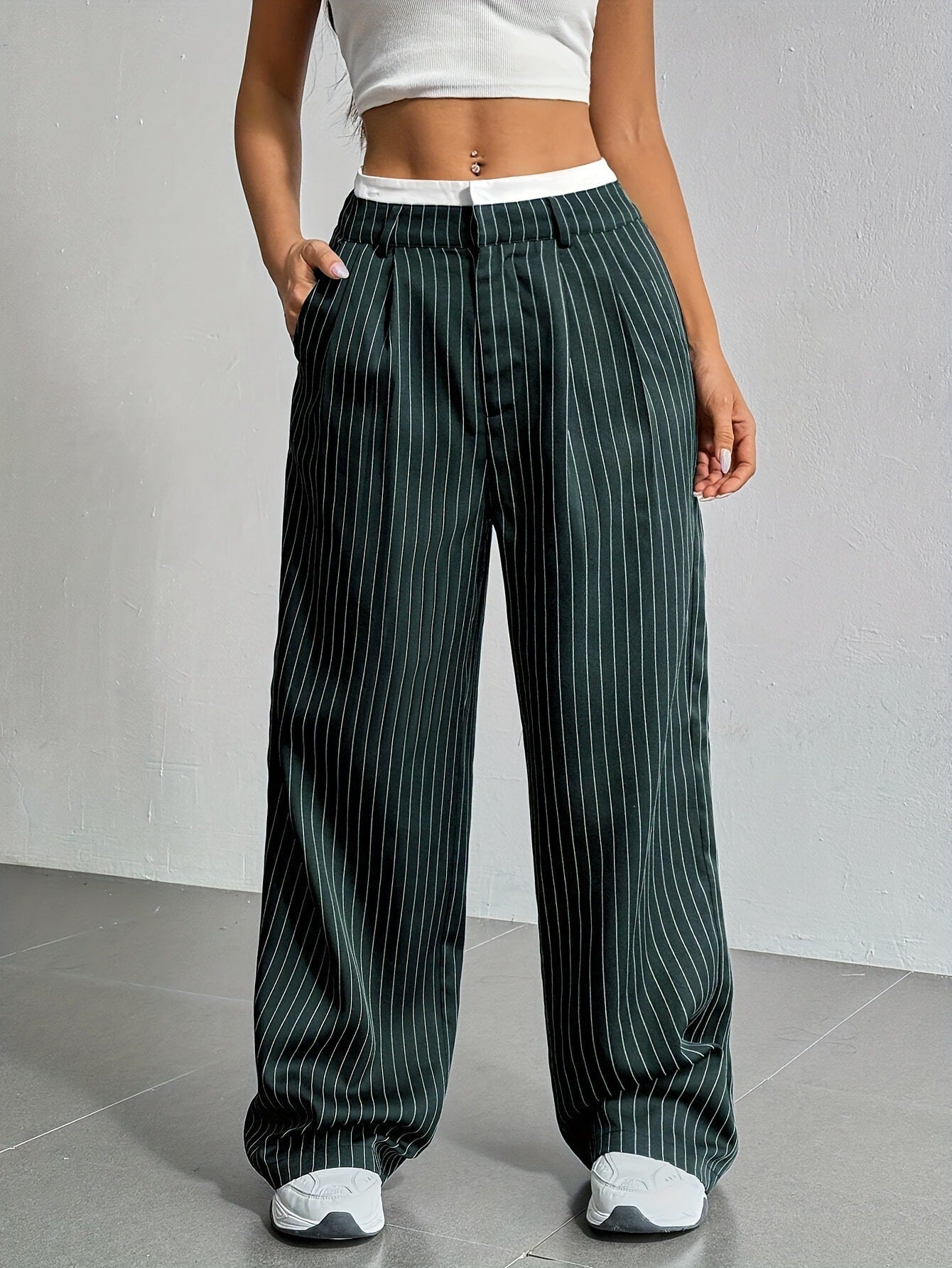 Talia™ | Pantaloni a Vita Alta e Gamba Larga
