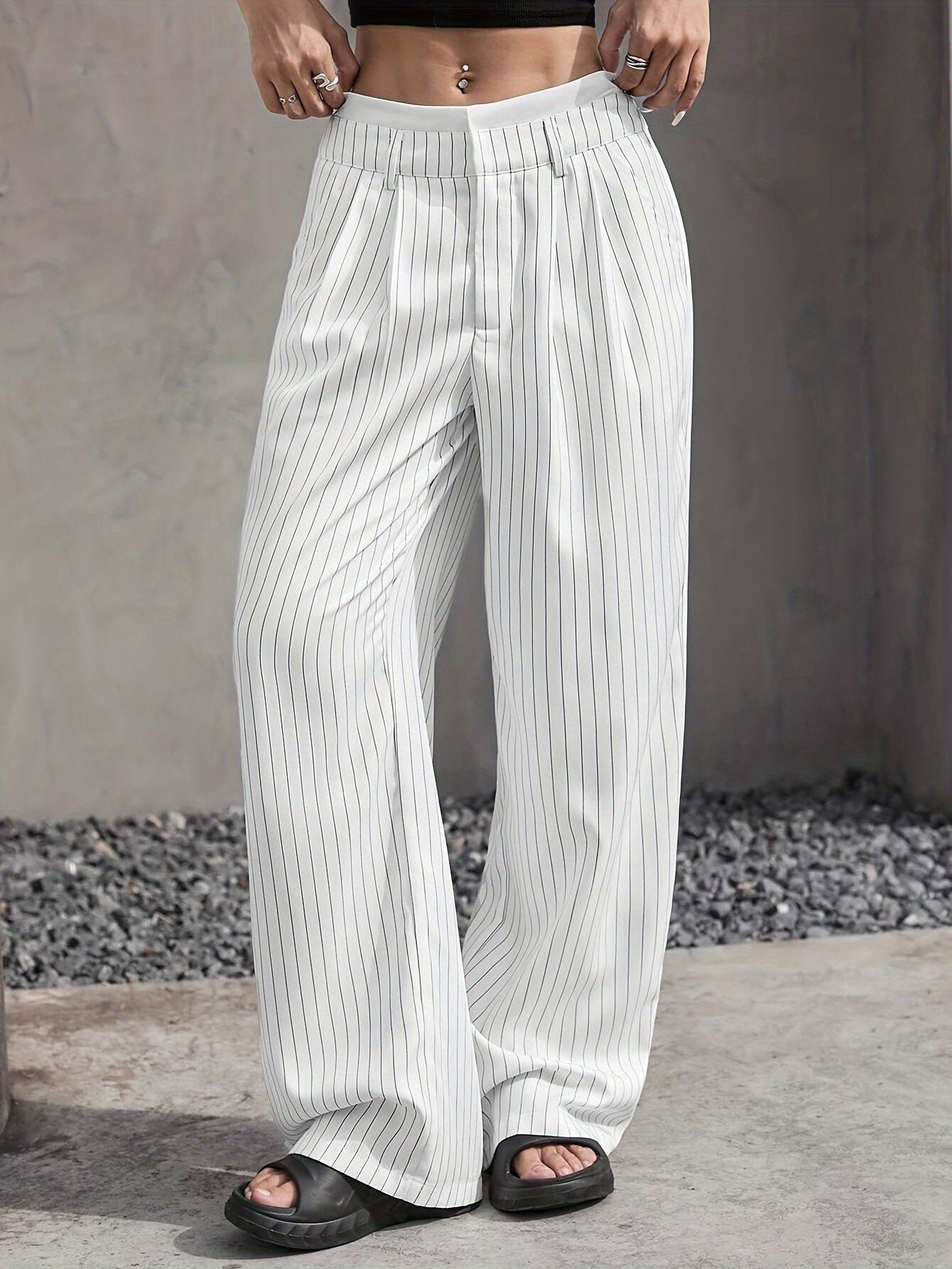 Talia™ | Pantaloni a Vita Alta e Gamba Larga