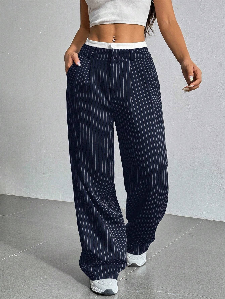 Talia™ | Pantaloni a Vita Alta e Gamba Larga