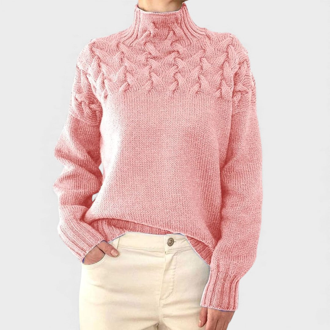 Nora™ | Maglione a maglia caldo con collo alto