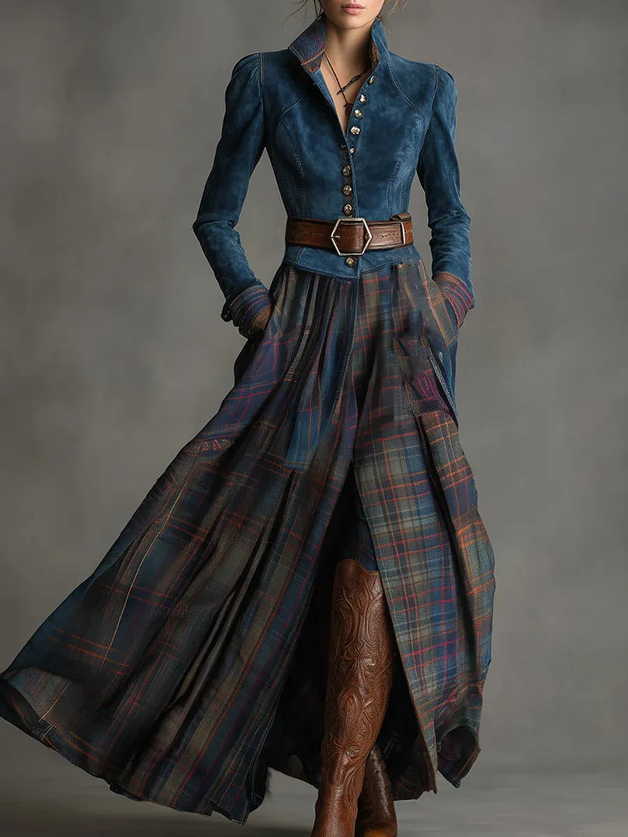 EDURNE | Vestito maxi in blu