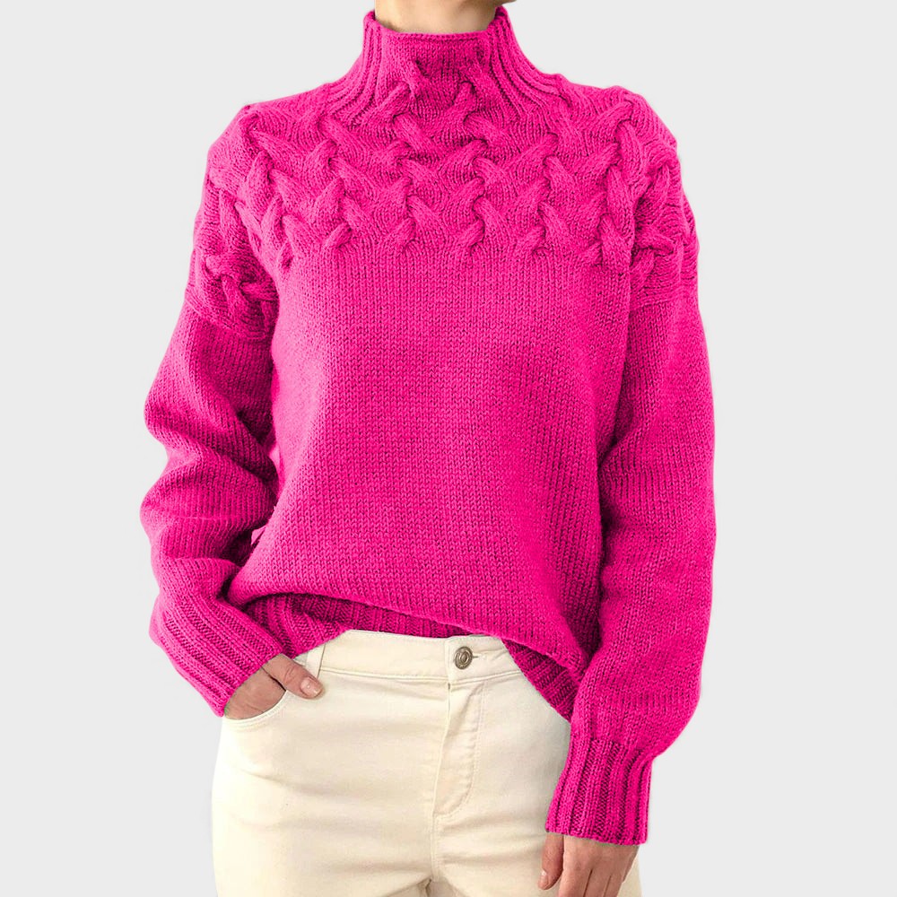 Nora™ | Maglione a maglia caldo con collo alto