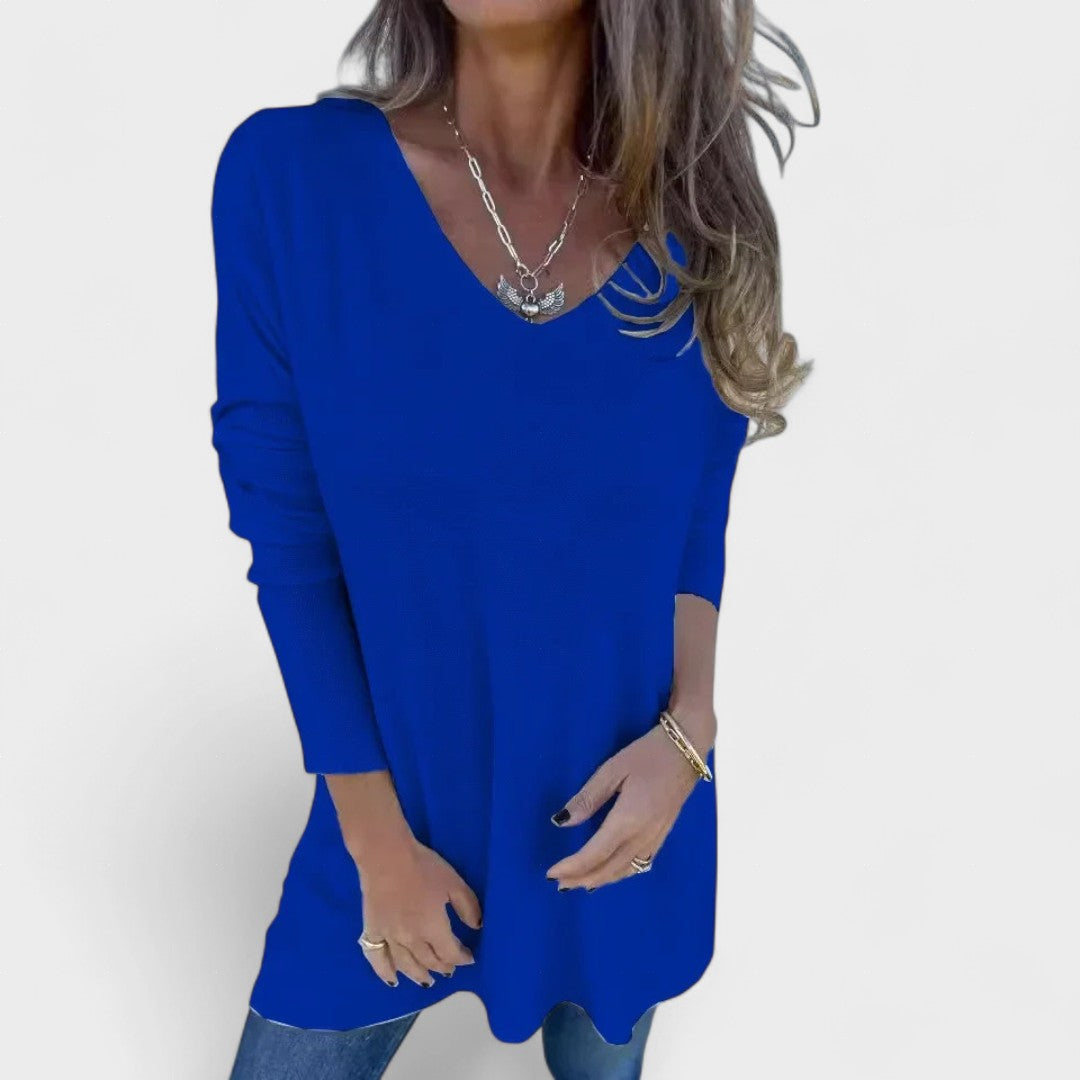 Juana™ | Tunica in maglia rilassata con scollo a V
