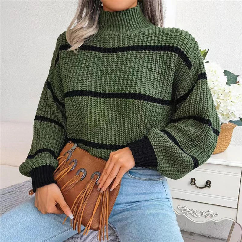 Marina™ | Maglione di Alta Moda con Collo Alto