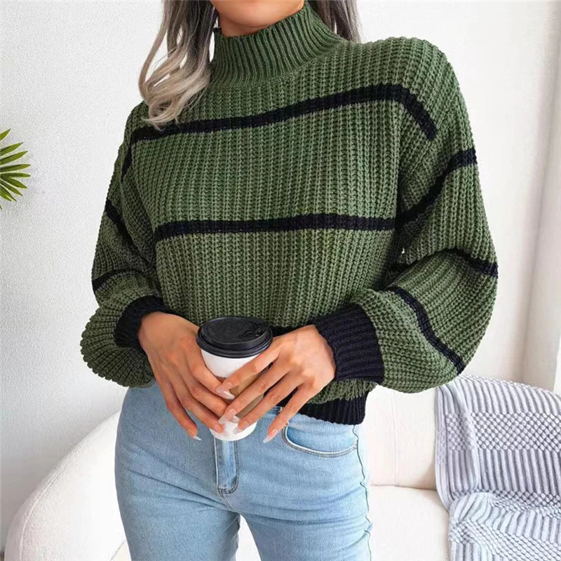 Marina™ | Maglione di Alta Moda con Collo Alto