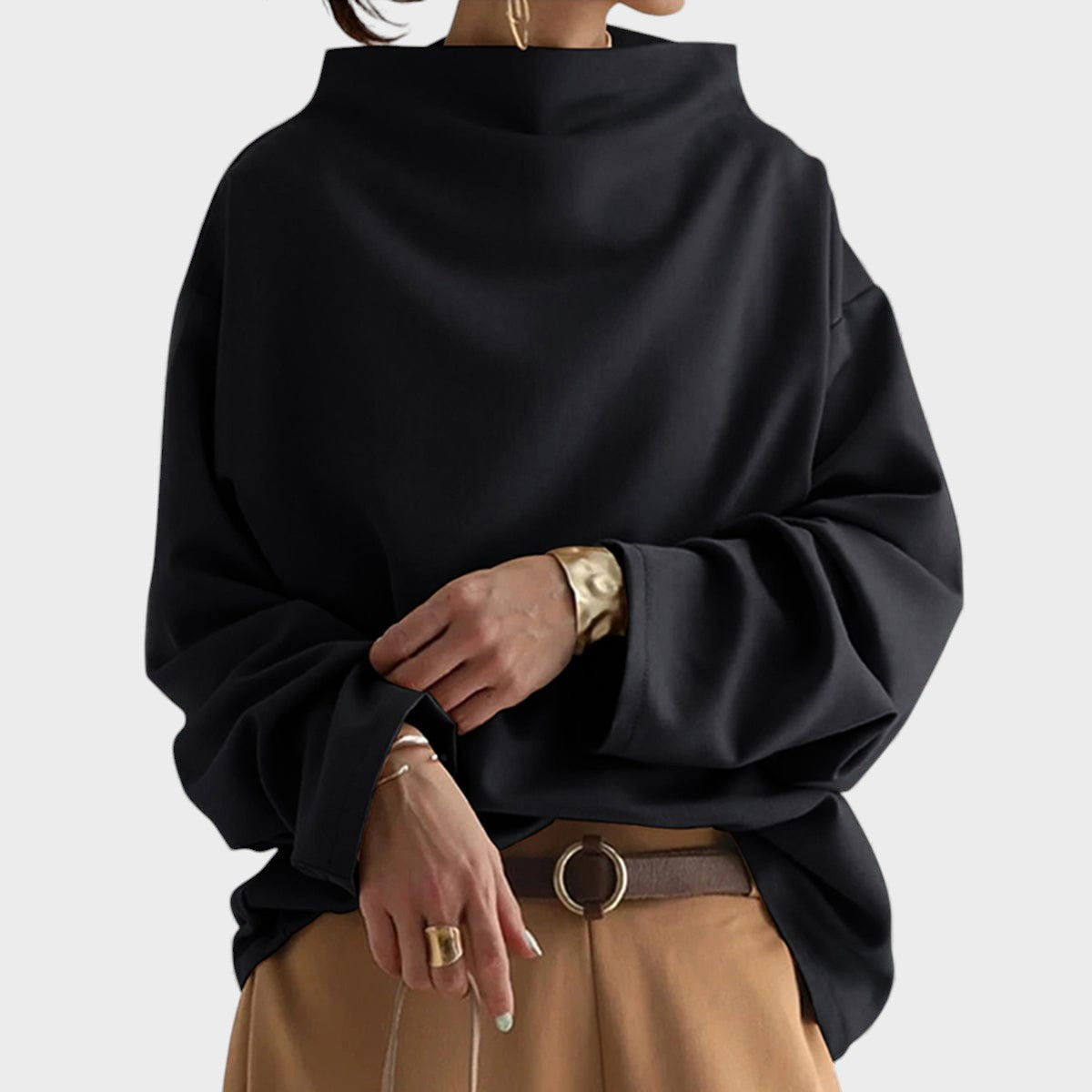 Renée™ | Maglione morbido a collo alto