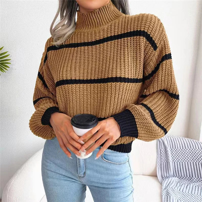 Marina™ | Maglione di Alta Moda con Collo Alto