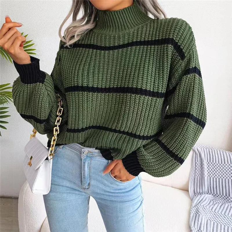 Marina™ | Maglione di Alta Moda con Collo Alto