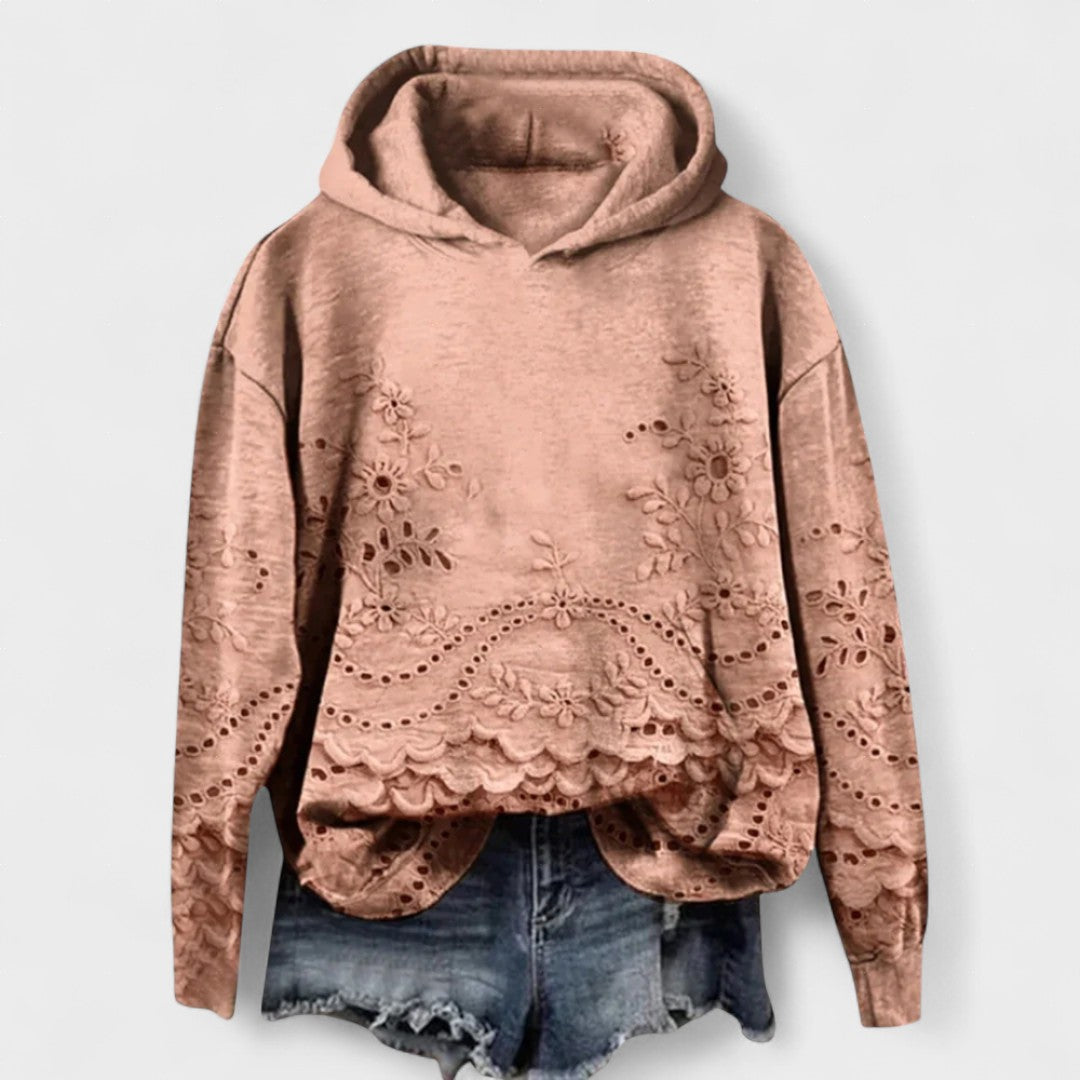 Rosaura™ | Maglione con dettagli in pizzo