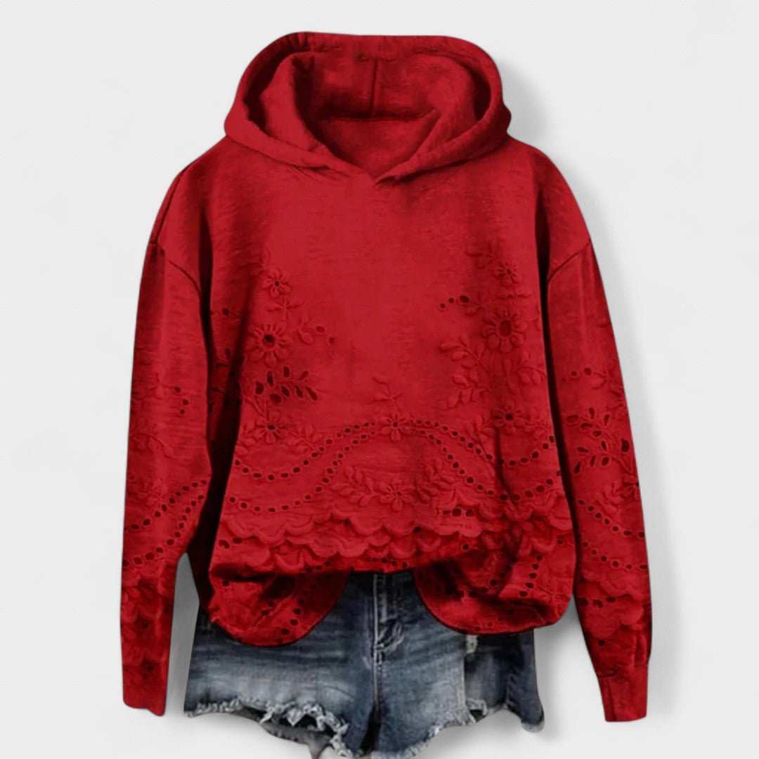 Rosaura™ | Maglione con dettagli in pizzo