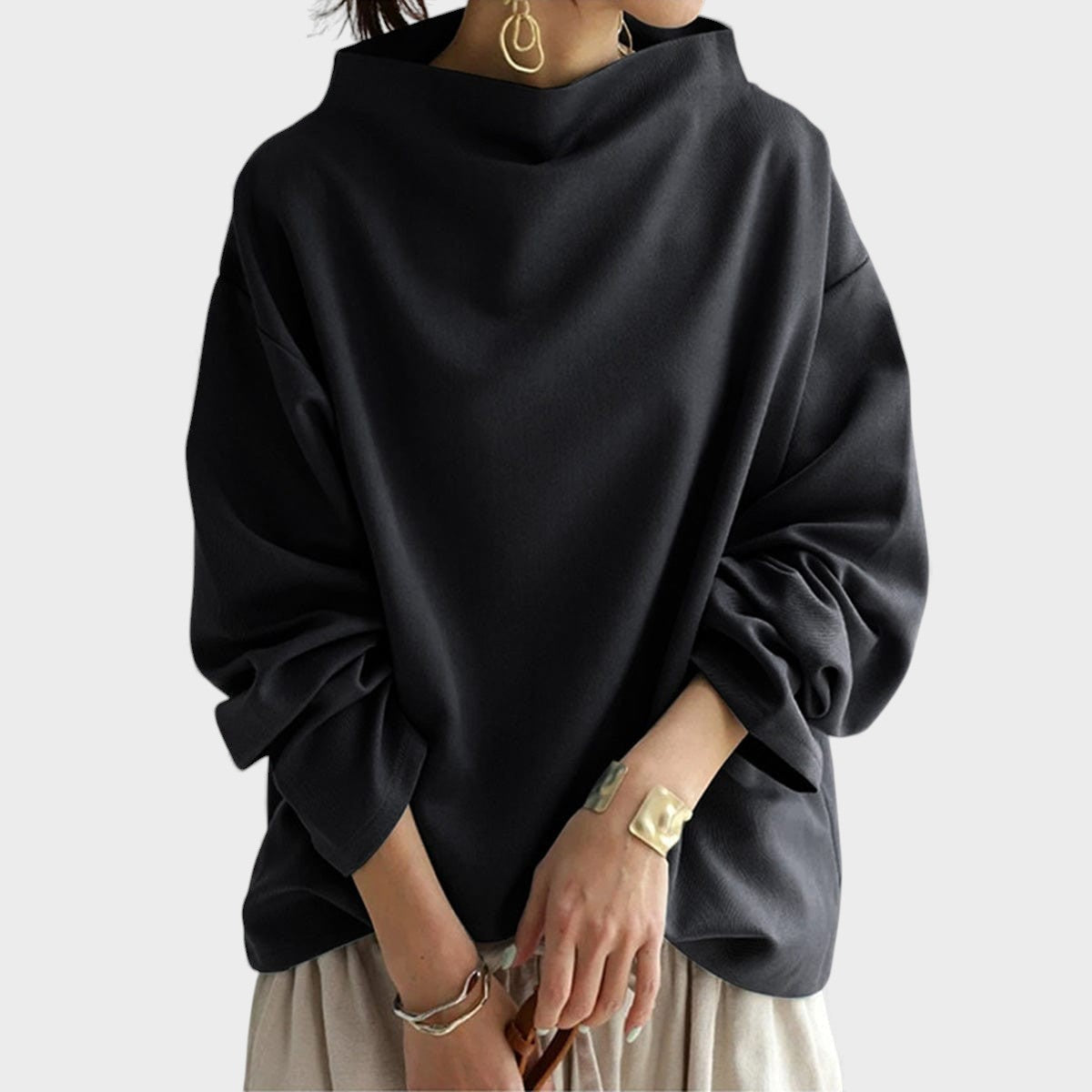 Renée™ | Maglione morbido a collo alto