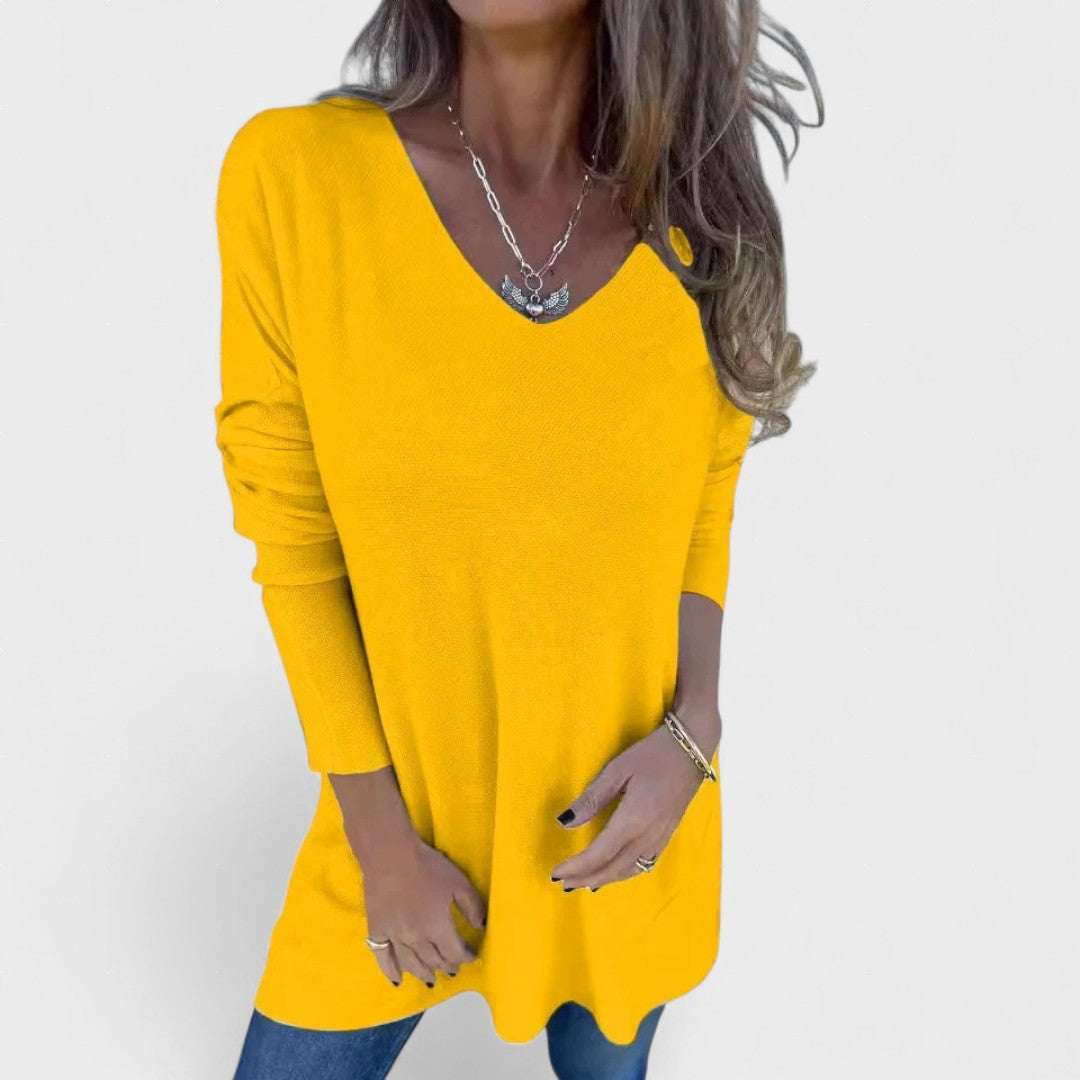 Juana™ | Tunica in maglia rilassata con scollo a V