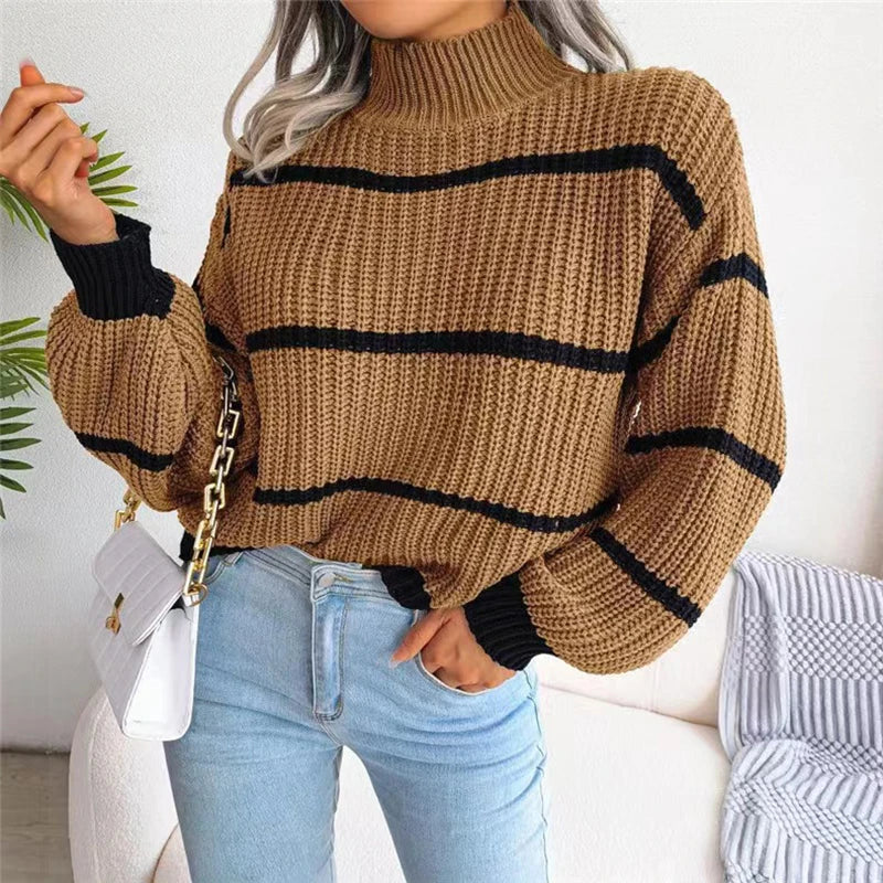 Marina™ | Maglione di Alta Moda con Collo Alto