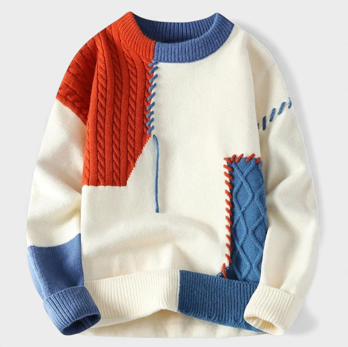 Maela™ | Maglione patchwork lavorato a mano