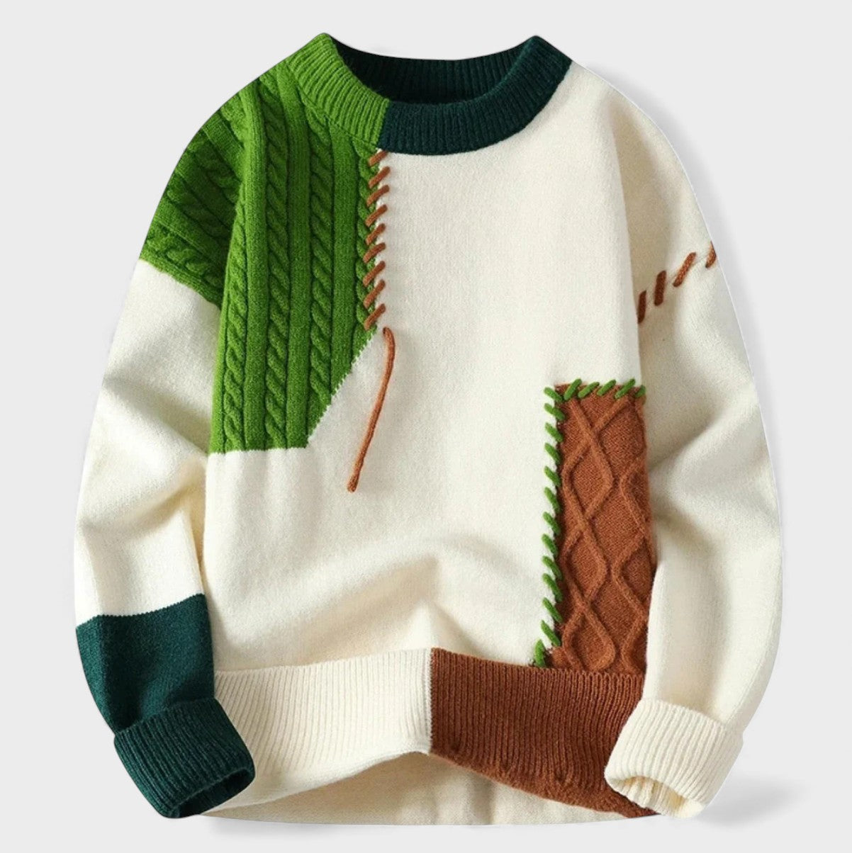 Maela™ | Maglione patchwork lavorato a mano