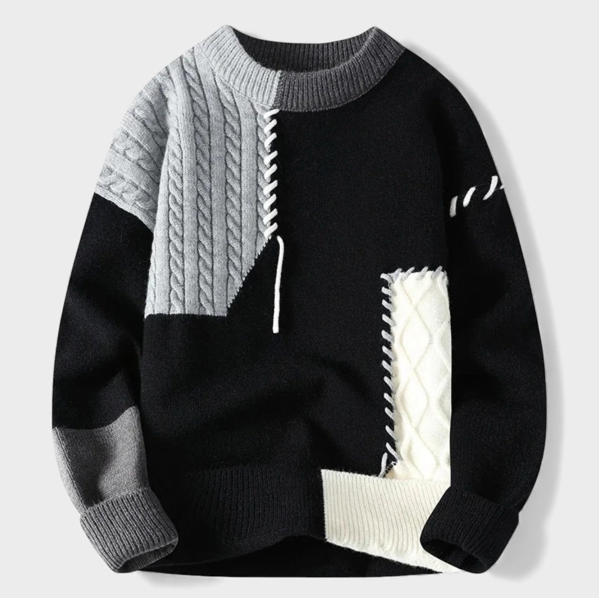 Maela™ | Maglione patchwork lavorato a mano