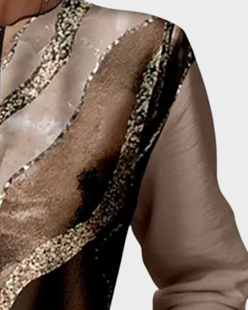 Luna™ | Felpa con mezza zip e stampa vintage