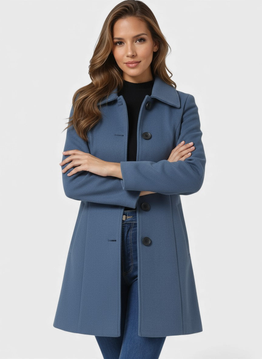 Raquel™ | Trench invernale con bottoni semplici