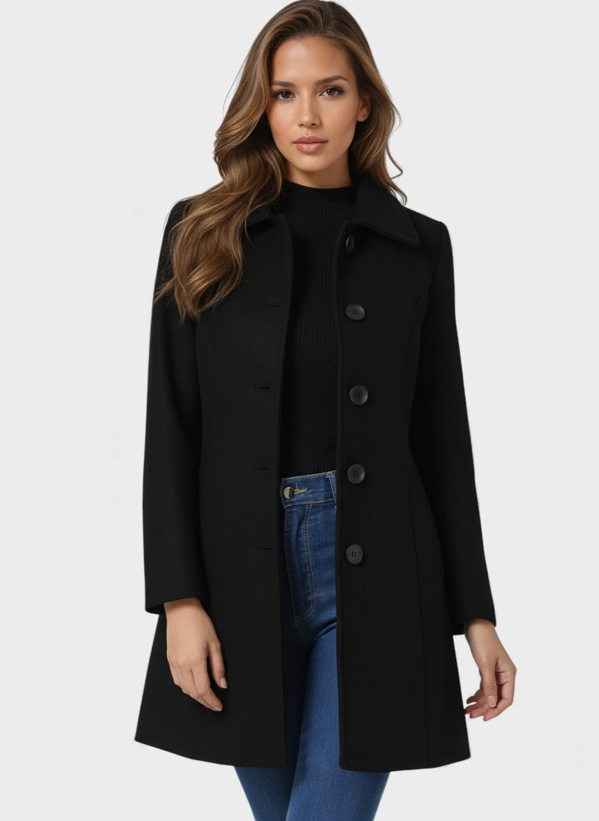 Raquel™ | Trench invernale con bottoni semplici