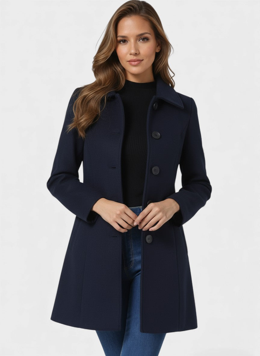 Raquel™ | Trench invernale con bottoni semplici