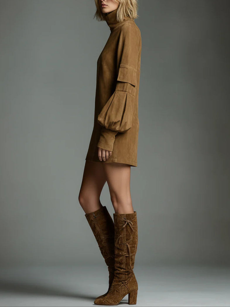BELI | Minidress morbido con collo alto