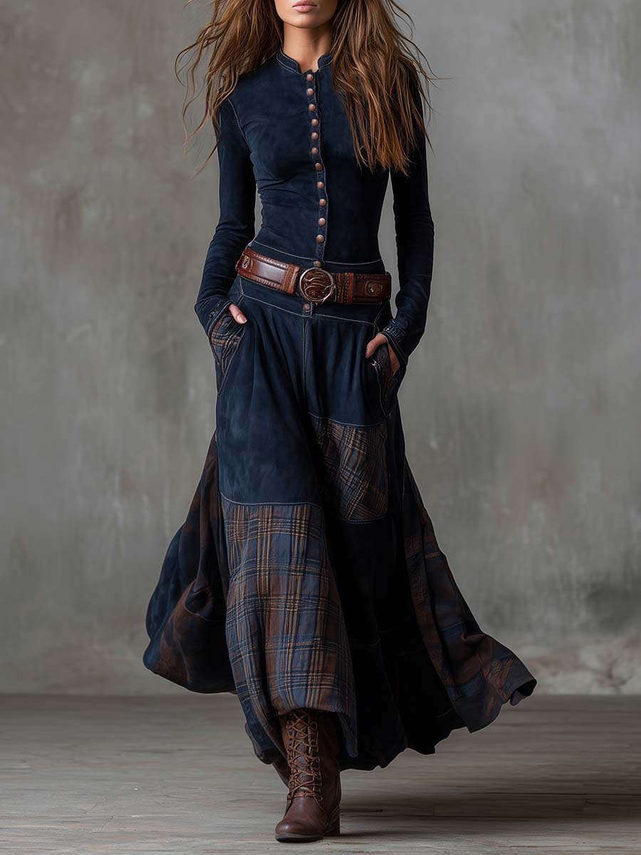 AZUCENA | Vestito maxi con cintura