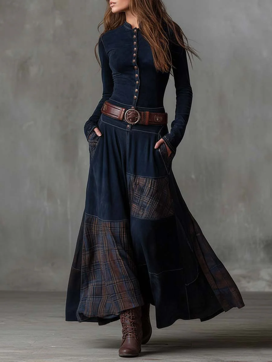 AZUCENA | Vestito maxi con cintura