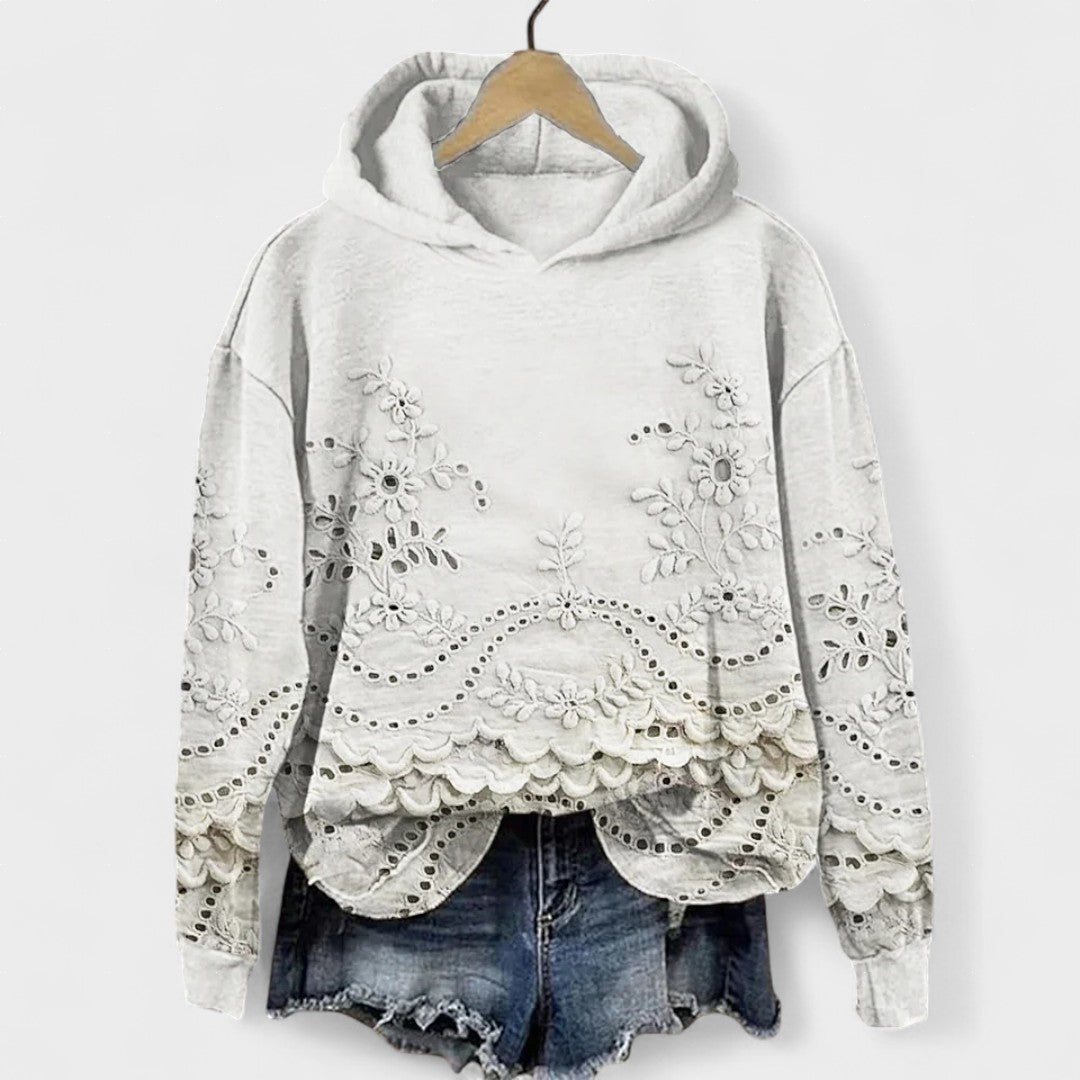 Rosaura™ | Maglione con dettagli in pizzo