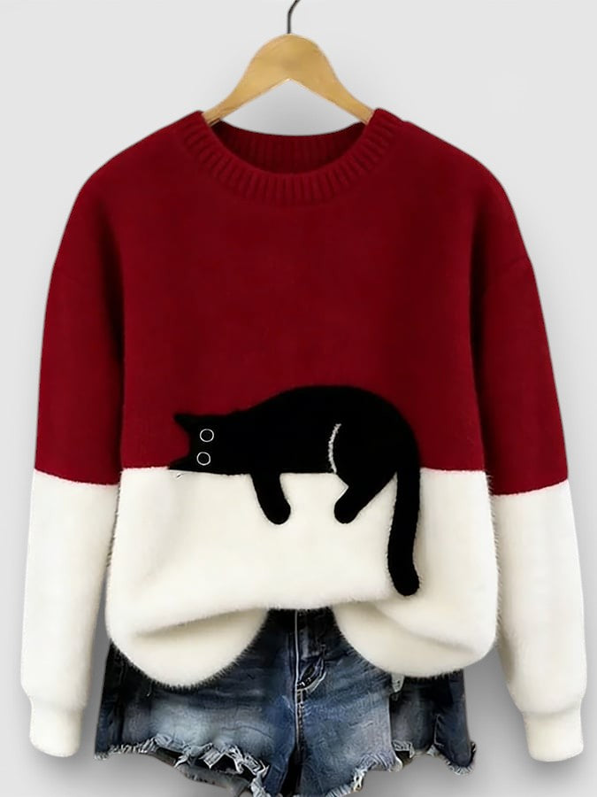 Luna™ | Felpa con grafica di gatto
