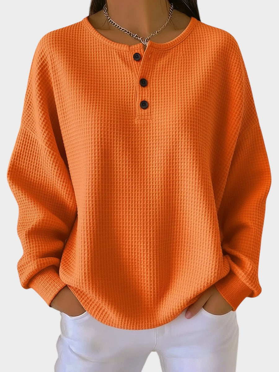 Rosa™ | Maglione waffle comodo ed elegante
