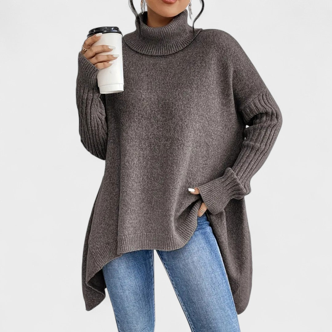 Adela™ | Maglione largo con collo alto