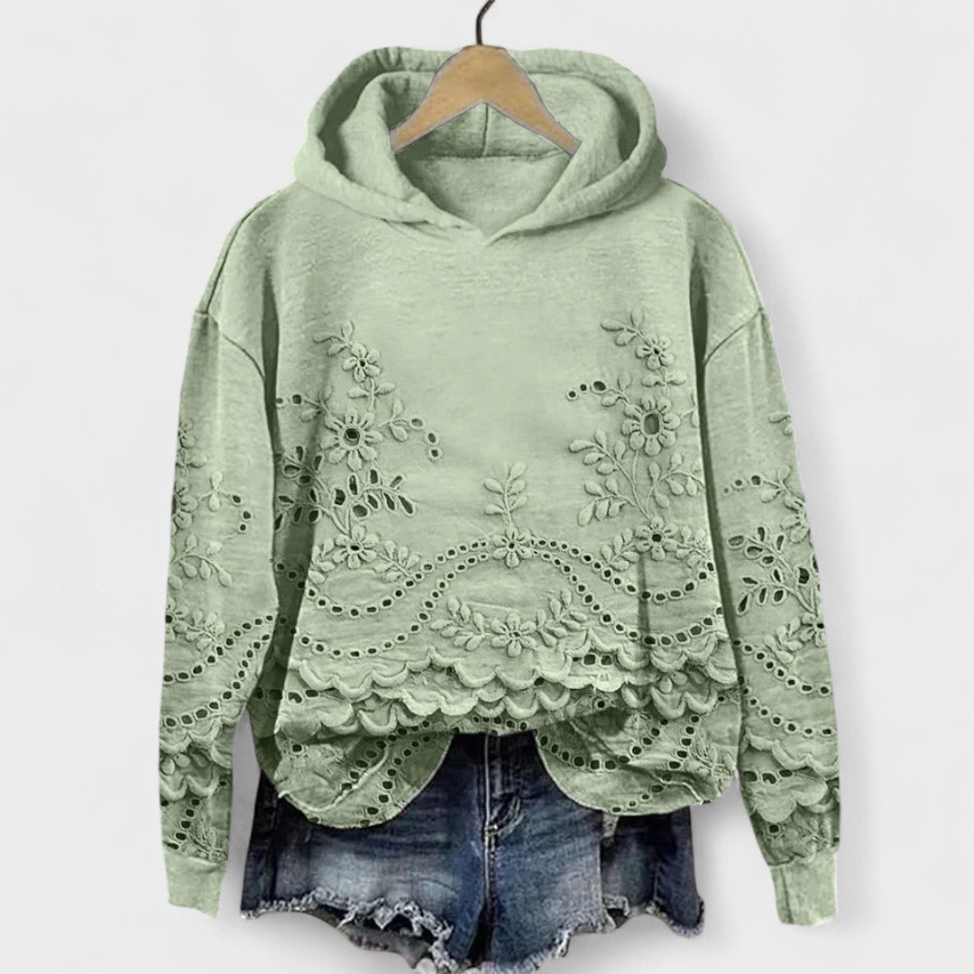 Rosaura™ | Maglione con dettagli in pizzo