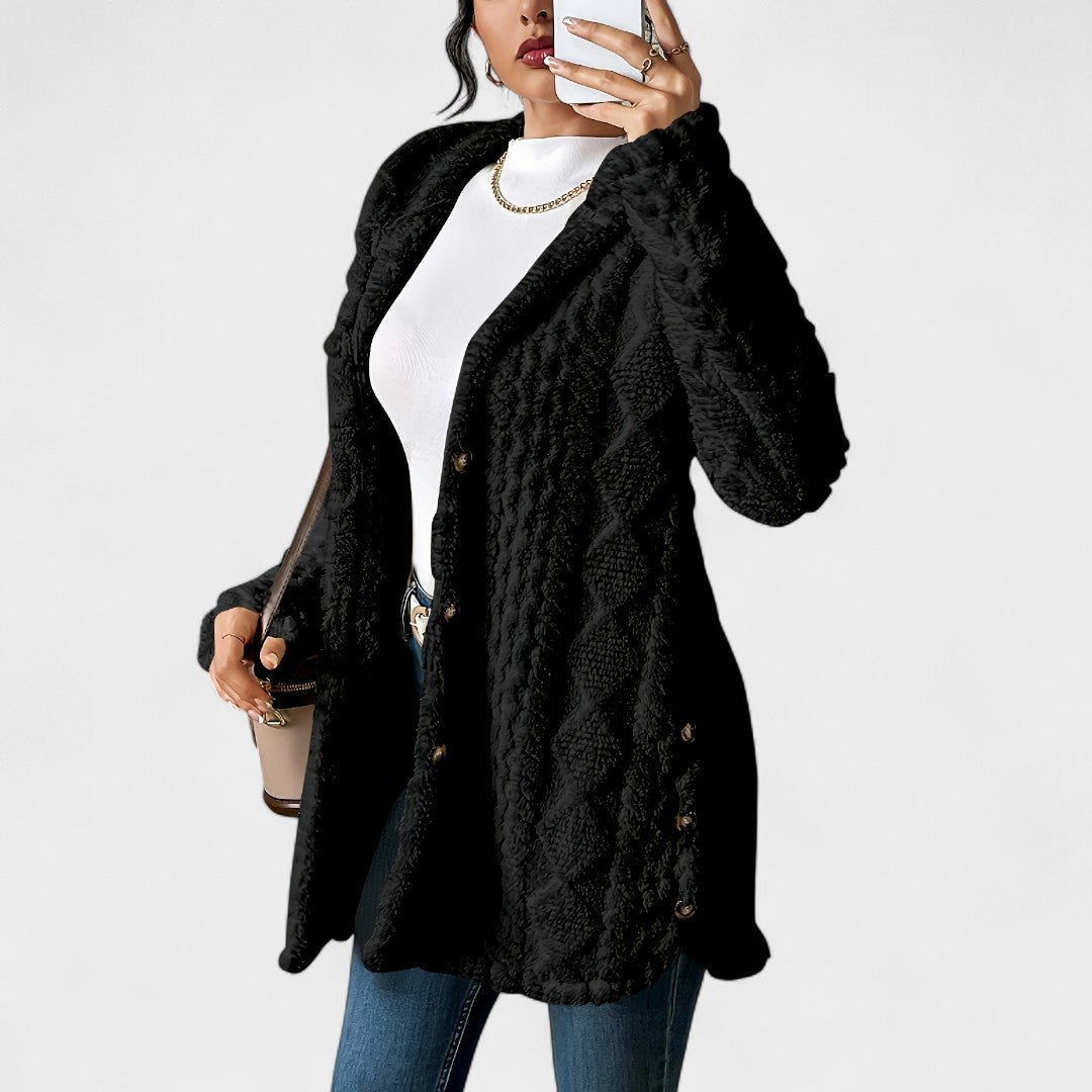 Amalia™ | Cardigan accogliente con cappuccio