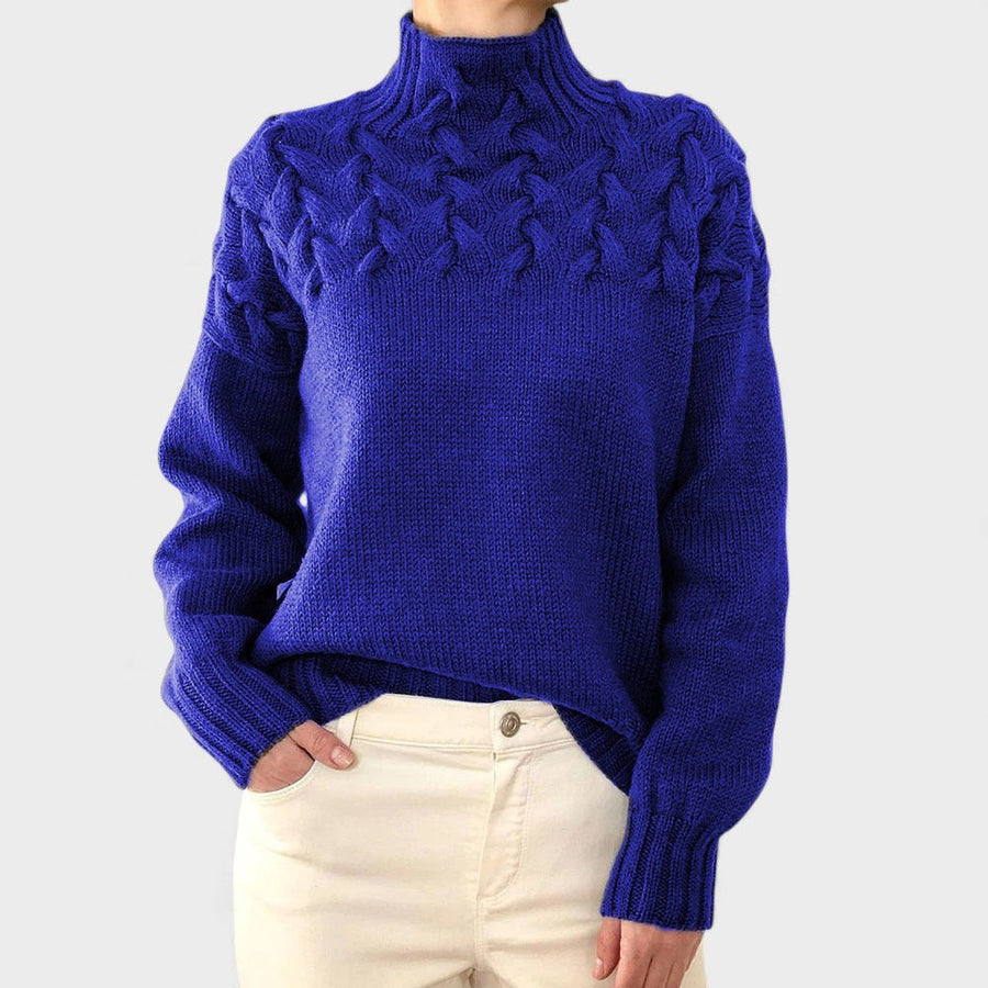 Nora™ | Maglione a maglia caldo con collo alto