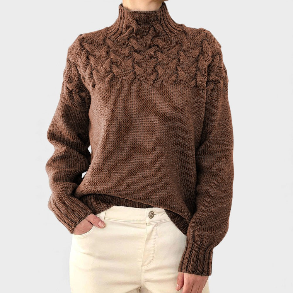 Nora™ | Maglione a maglia caldo con collo alto