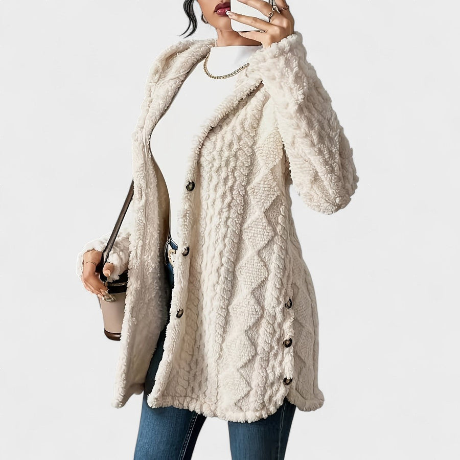 Amalia™ | Cardigan accogliente con cappuccio