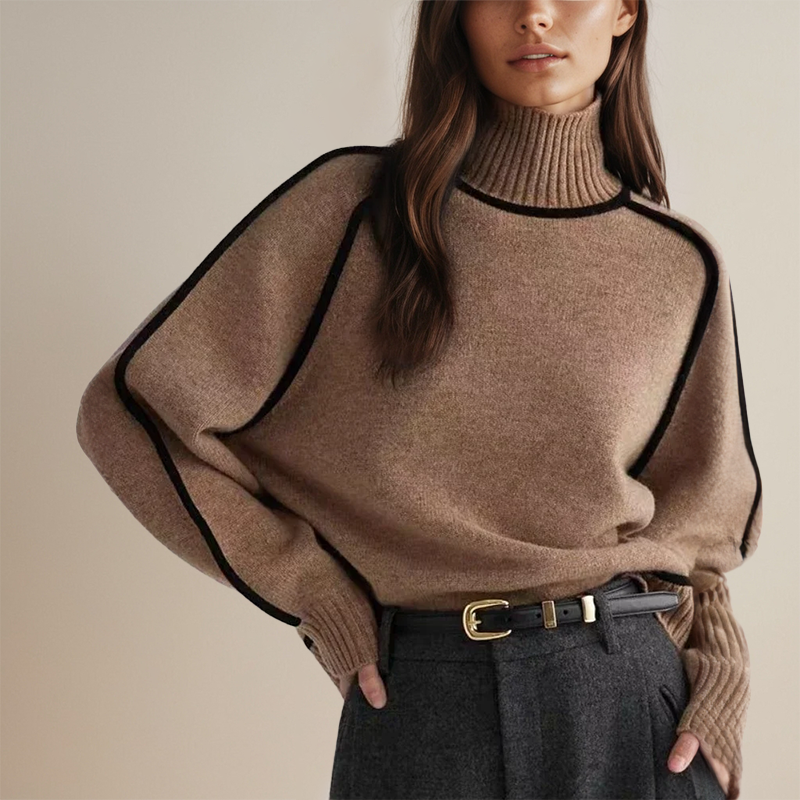 Sofía™ | Maglione Haute Couture con Collo Alto