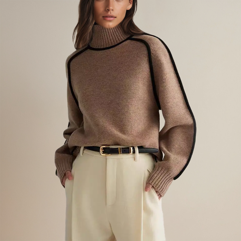 Sofía™ | Maglione Haute Couture con Collo Alto