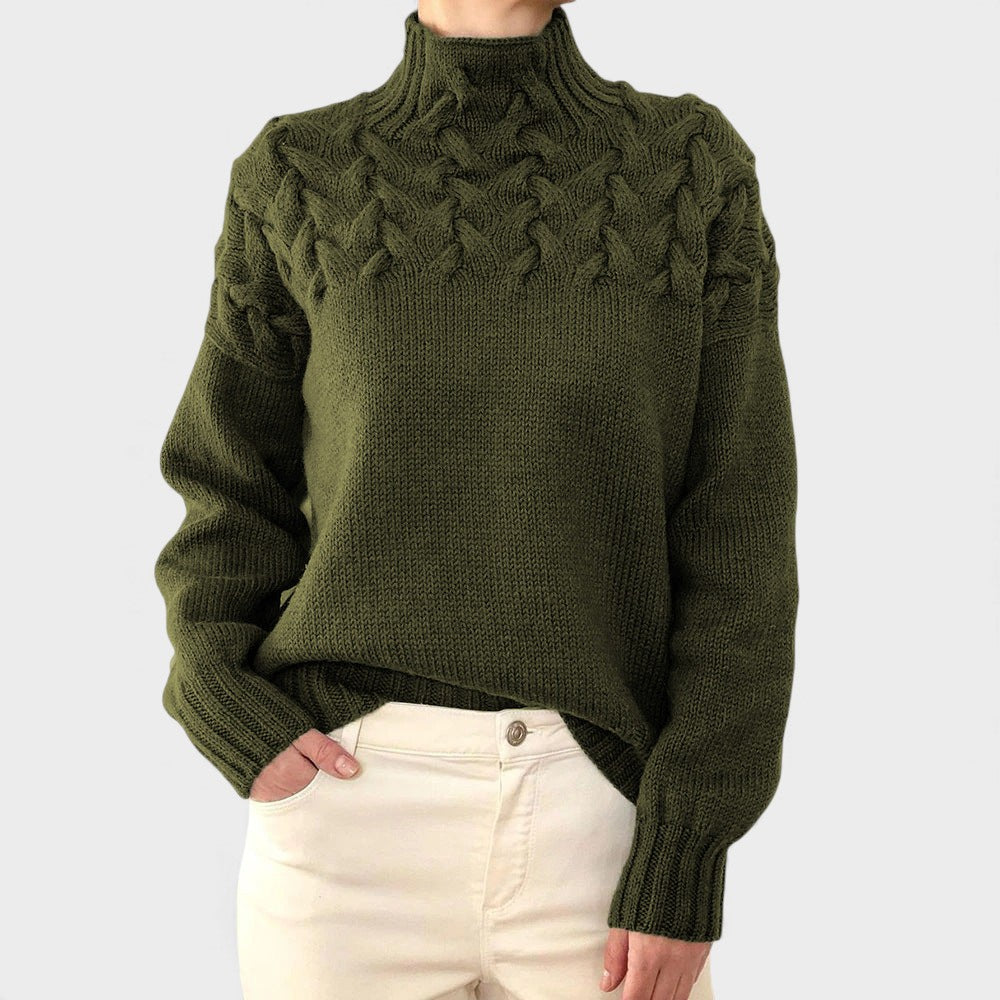 Nora™ | Maglione a maglia caldo con collo alto