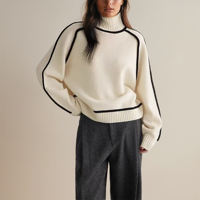 Sofía™ | Maglione Haute Couture con Collo Alto