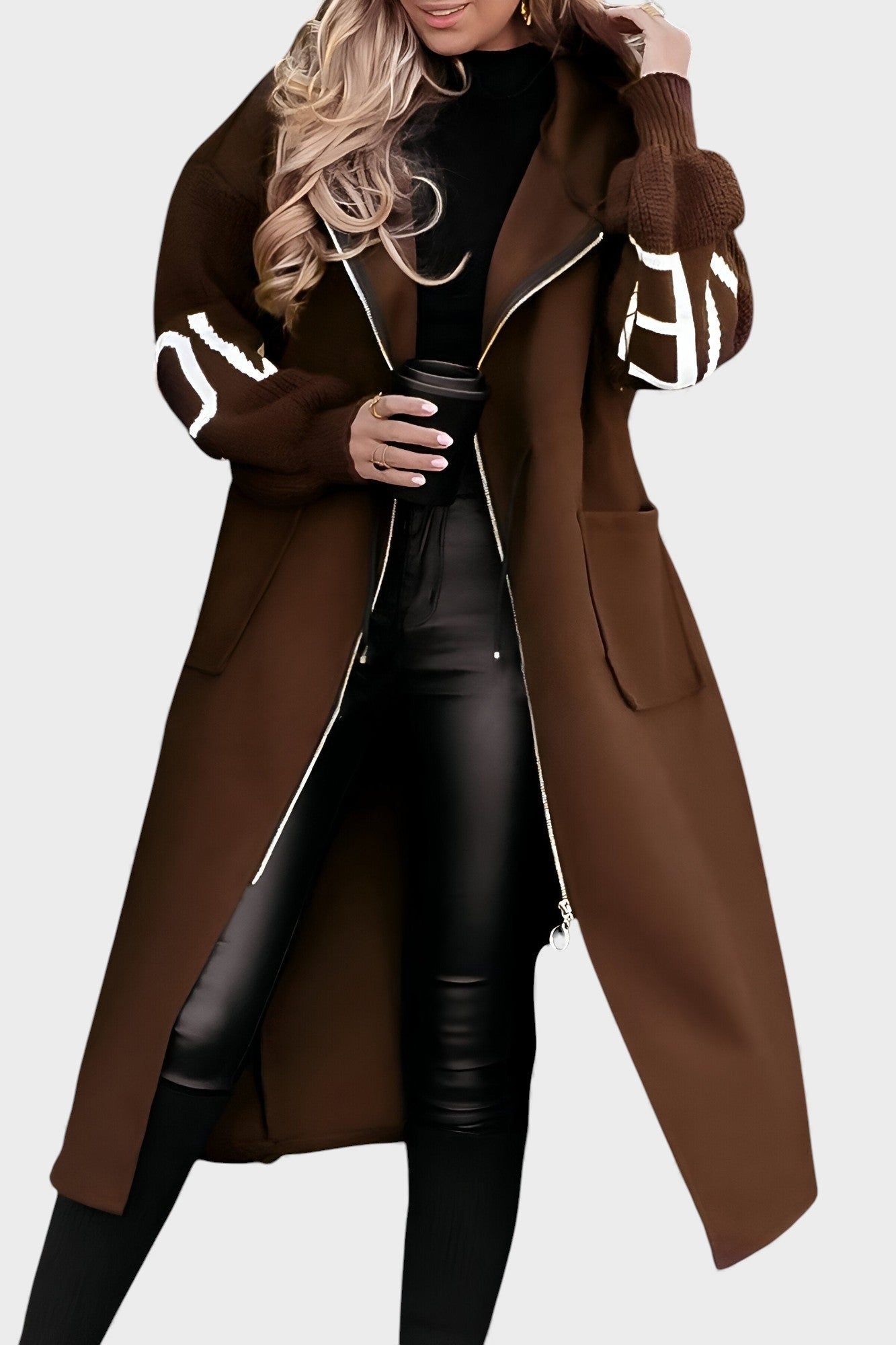 Patricia™ | Elegante cappotto-cardigan con cappuccio